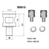 Závitová redukce BS815B pro zpětná zrcátka RIZOMA pro vybrané modely DUCATI, černá (1sada)